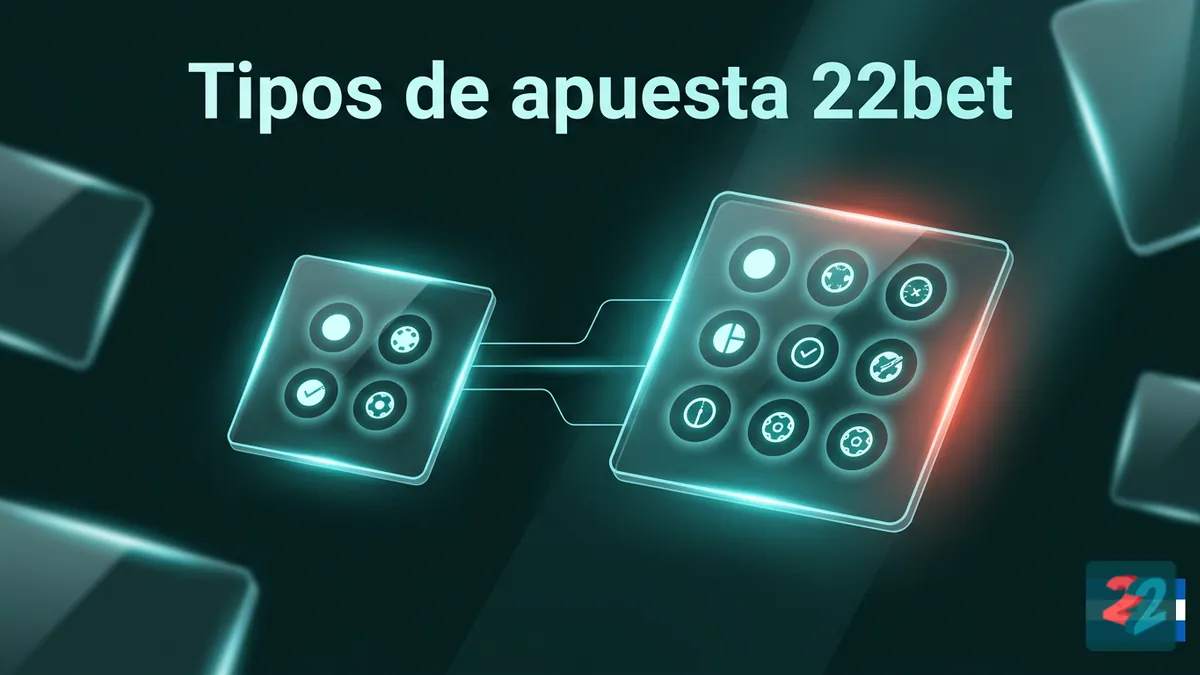 Comparación de cuatro tipos de apuesta en pantalla frente a nueve tipos del reglamento de 22bet Honduras
