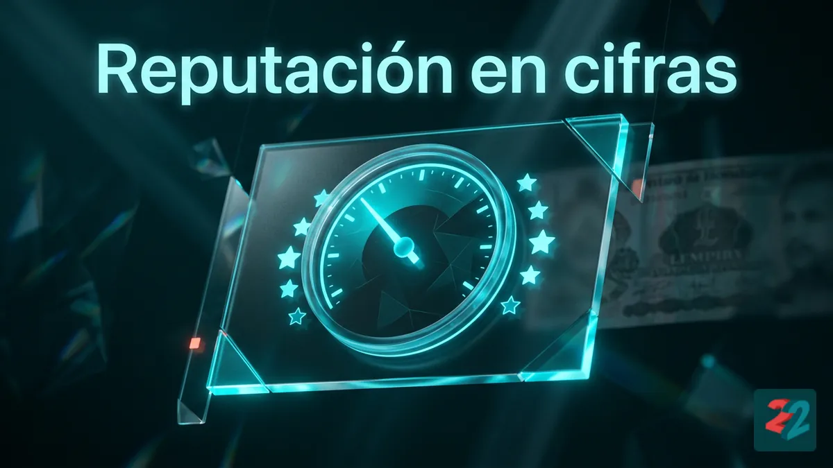 Medidor de confianza y reseñas sobre 22bet con acento hondureño