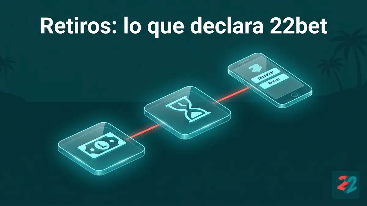 Línea de tiempo sobre depósitos y retiros declarados por 22bet en Honduras