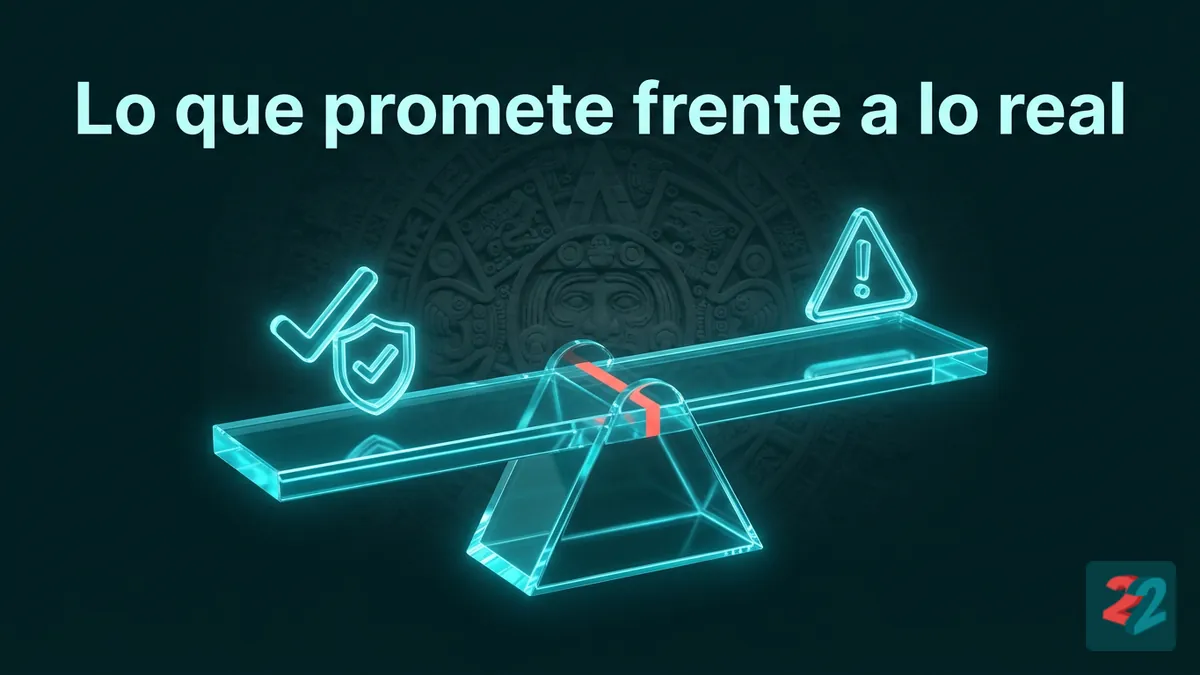 Balanza comparando promesas de 22bet con quejas de usuarios reales
