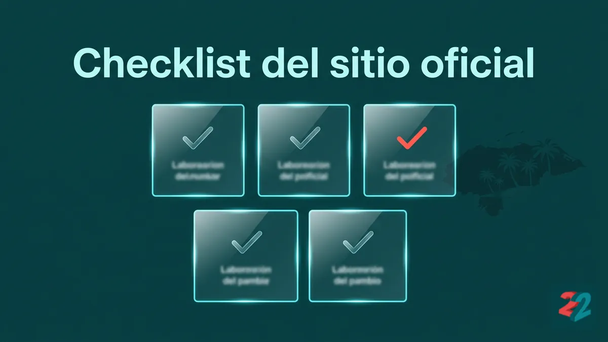 Lista de verificación para confirmar que estás en el sitio oficial de 22bet en Honduras