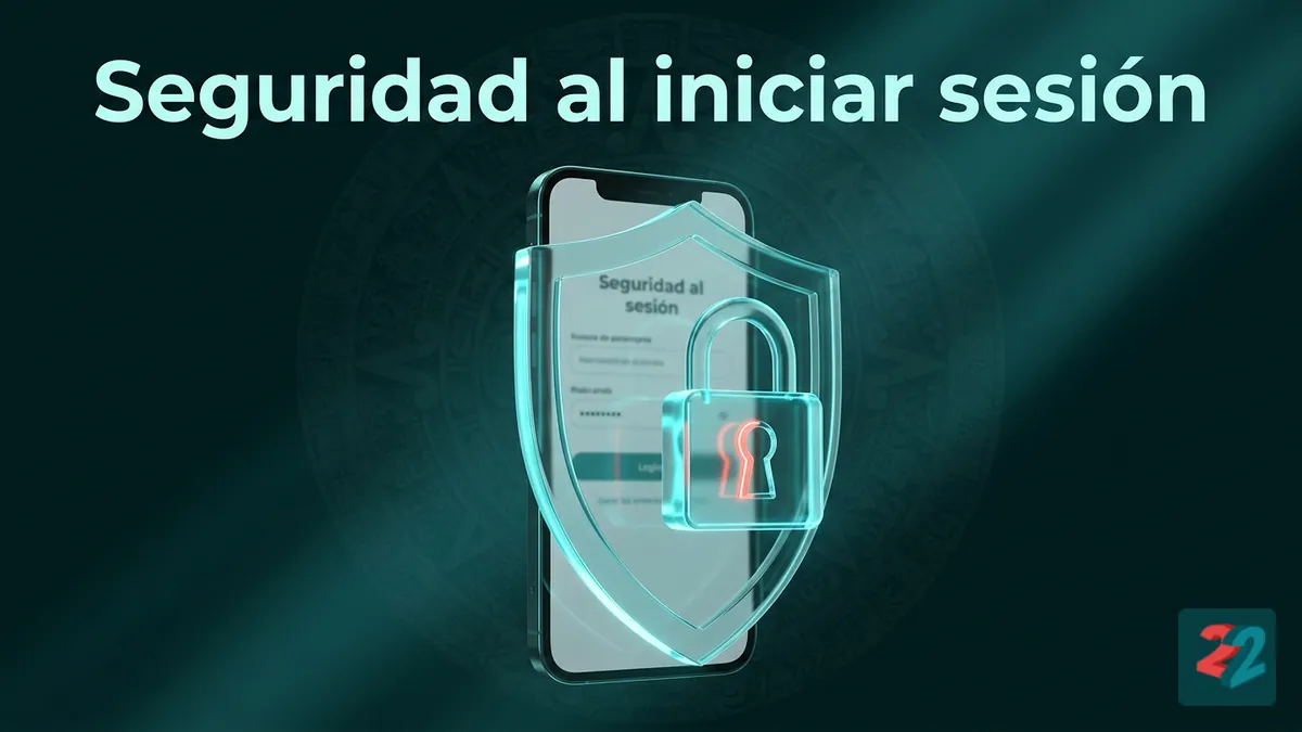 Escudo de seguridad protegiendo el inicio de sesión en 22bet desde Honduras